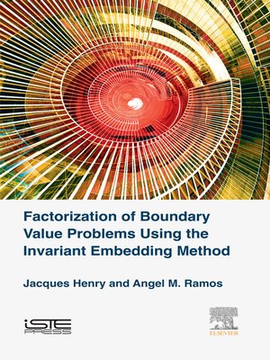 cover image of Factorization of Boundary Value Problems Using the Invariant Embedding Method